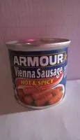 Zuckermenge drin Armour, vienna sausage, hot & spicy