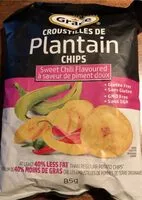 入っている砂糖の量 croustilles de plantain