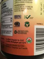 Cantidad de azúcar en Apple cider vinegar