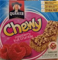 Zuckermenge drin Chewy Raspberry Fruit Crumble Granola Bars