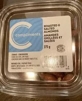 Sokerin määrä sisällä Roasted & Salted Almonds