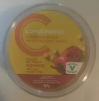 Amount of sugar in Naturally Simple Roasted Red Pepper Hummus