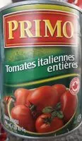 Jumlah gula yang masuk Tomates italiennes entières