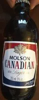 चीनी और पोषक तत्व Molson canadian