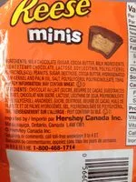 入っている砂糖の量 reeses minis