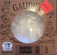 Sucre et nutriments contenus dans Gaudet