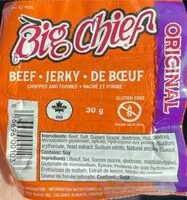 入っている砂糖の量 Original Beef Jerky