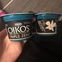 Suhkur ja toitained sees Oikos triple zero