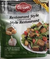 Количество сахара в Croutons ail et herbes