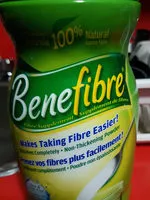 中的糖分和营养成分 Benefibre