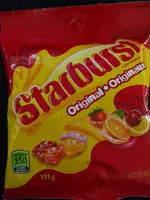 Sugar and nutrients in Starbursts