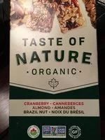 Quantité de sucre dans Taste of Nature