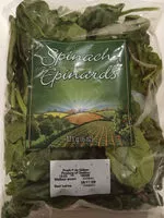 Quantité de sucre dans Spinach