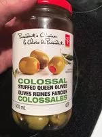 Sokerin määrä sisällä Colossal stuffed queen olives