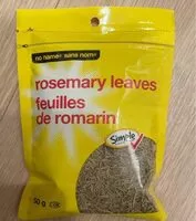 Sokerin määrä sisällä Rosemary leaves