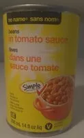 入っている砂糖の量 Beans in Tomato Sauce