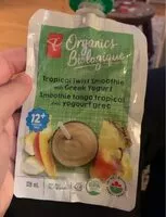 Amount of sugar in Tropical twist smoothie with greek yogurt