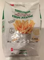 Amount of sugar in Shoestring fried potatoes
