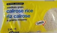 Suhkru kogus sees Medium Grain Calrose Rice