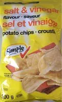 入っている砂糖の量 Salt & Vinegar Flavour Potato Chips
