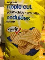 入っている砂糖の量 Regular Ripple Cut Potato Chips