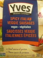 Sokerin määrä sisällä Spicy Italian Veggie Sausages