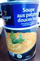 Sokerin määrä sisällä Organic Sweet Potato Soup with Hemp and Sprouted Lentils