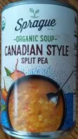 Sokerin määrä sisällä Organic Canadian Style Split Pea Soup