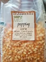 Количество сахара в Popping corn