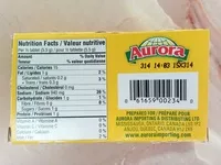 入っている砂糖の量 Mélange à bouillon Légumes