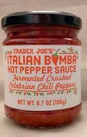 Quantité de sucre dans Italian Bomba Hot Pepper Sauce