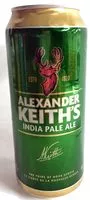 糖質や栄養素が Alexander keith s