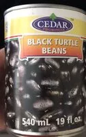 चीनी की मात्रा Cedar Black Beans 20 Oz.-24 / Cs