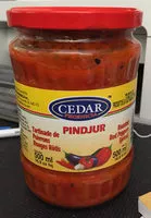 चीनी की मात्रा Tartinades de poivrons rouges rôties