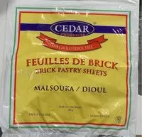 चीनी की मात्रा Feuille de brick