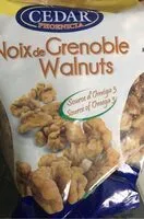 चीनी की मात्रा Noix de grenoble
