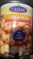 चीनी की मात्रा Chickpeas