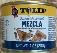 Amount of sugar in Mezcla sandwich spread with jamonilla