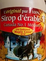 Sugar and nutrients in Old fashioned maple crest