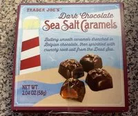 चीनी की मात्रा Dark chocolate sea salt carmels