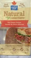İçindeki şeker miktarı Salami de gênes piquant