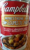 Quantité de sucre dans Soupe Campbell's Minestrone