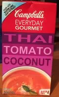 Quantité de sucre dans Soupe Tomate Noix Coco Thai