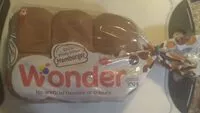 Sokerin määrä sisällä WONDER 100% whole wheat hamburger buns