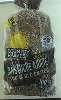 Sucre et nutriments contenus dans Country harvest