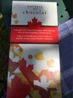 Sucre et nutriments contenus dans Galerie au chocolat