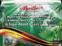 Sucre et nutriments contenus dans Montbec