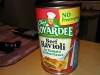 Sokerin määrä sisällä Beef ravioli