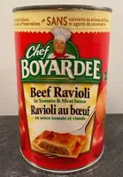 Sokerin määrä sisällä Ravioli au boeuf