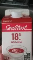 Amount of sugar in Table cream